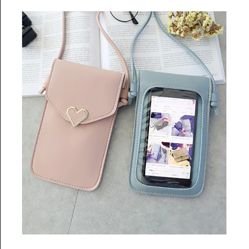 Универсальная кожаная сумка для сотового телефона карман на плечо кошелек чехол