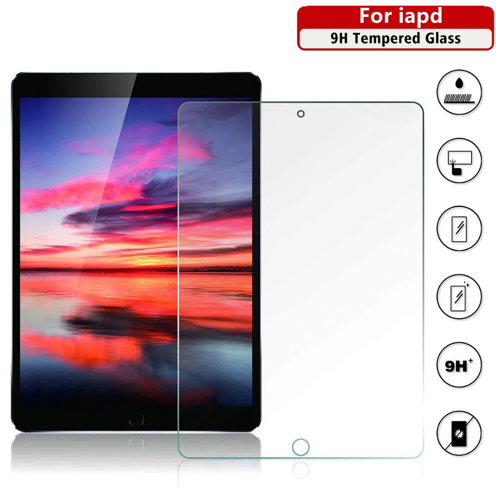 

Tempered Glass For iPad Pro 10.5 11 9.7 Screen Protector iPad 234 9.7 Air 1 2 3 4 Mini For 7th 8th 10.2 inch 9H Tempered Glass