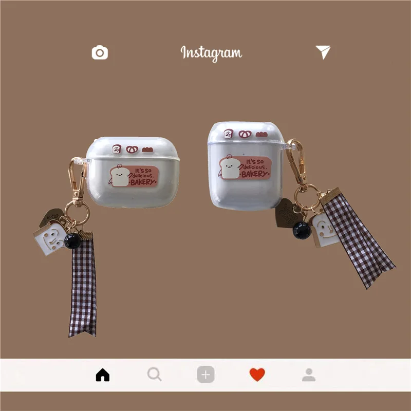 

Lovely Toast Earphone Case 2021 AirPods 1 and 2 Case Airpods Pro Case Airpod 3 Case Earphone Accessories Case