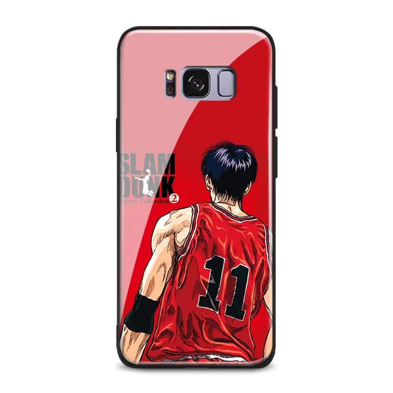 Slam Dunk аниме Sakuragi Rukawa мягкий силиконовый стеклянный чехол для телефона чехол для samsung Galaxy S8 S9 S10e S10 Note 8 9 10 Plus