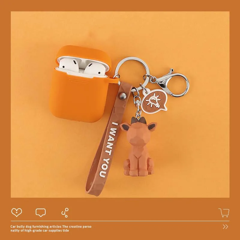 

Airpods case suitable for airpods 1/2 pro protective case pendant Bluetooth wireless headphone sleeve silicone cartoon case