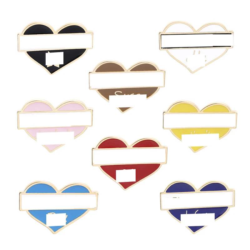 KPOP Idol сердце значок брошь Леди Мода Любовь Эмаль Булавка мужчин и wo любителей