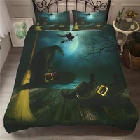 mei dream hallowmas bed linen king size comforter set witch pattern bedding 3d for children