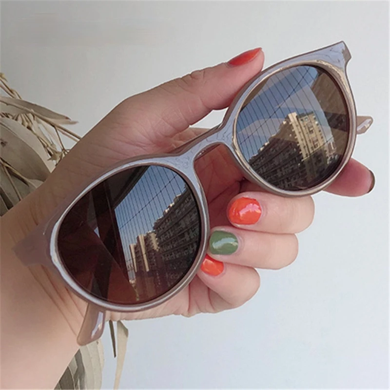 

Round Sunglasses Women Brand Designer Vintage Small Sun Glasses Ladies Korean Style Shades Eyewear