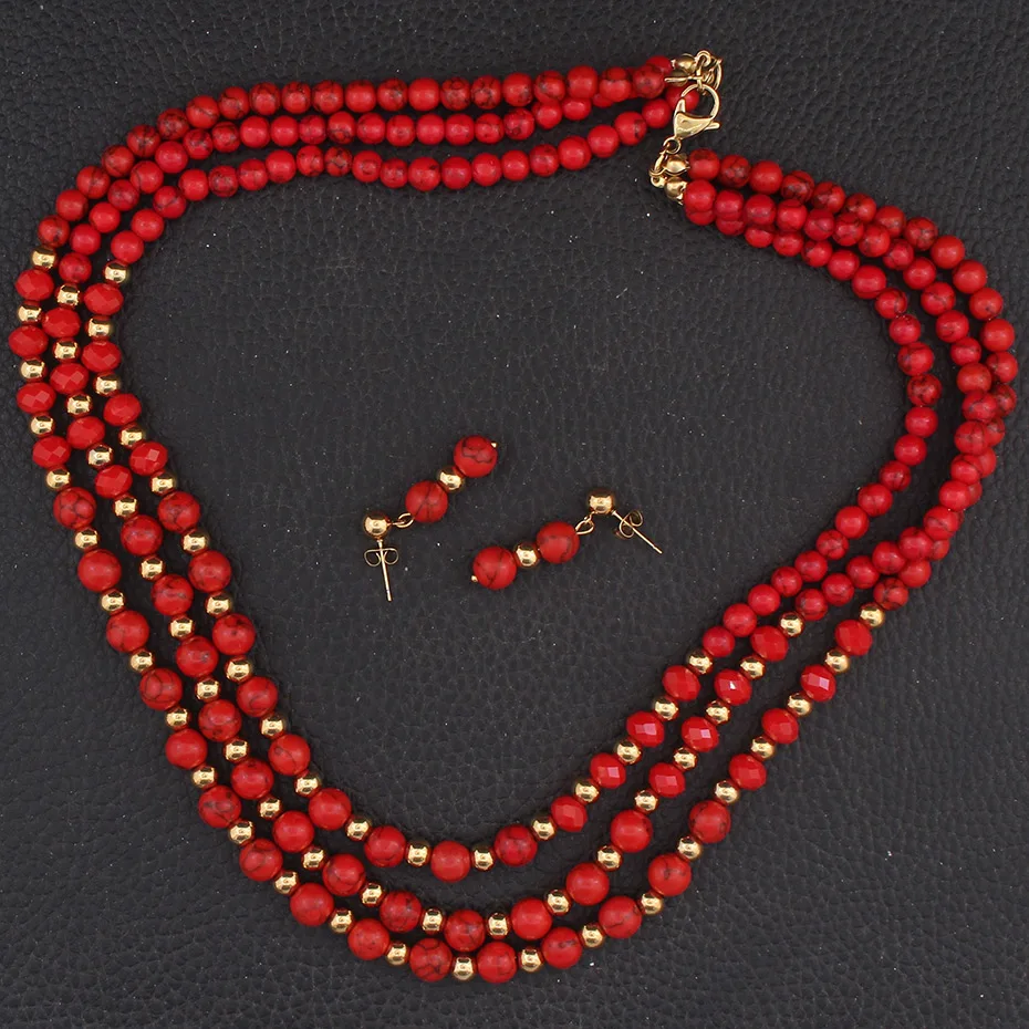 Sweater Ball Necklace &amp Stud Earrings Fashion Stainless Steel Jewelry Sets For Women SEUZAACF | Украшения и аксессуары