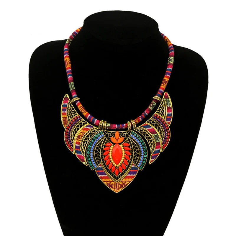 

New Boho Necklace For Women Ethnic Bohemia Pendant Necklace Vintage Jewelry Couple Gift Chain Bijoux Dropshipping Valentines Day
