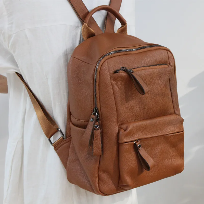 Рюкзак Mochila женский рюкзак из натуральной кожи повседневные школьные сумки для