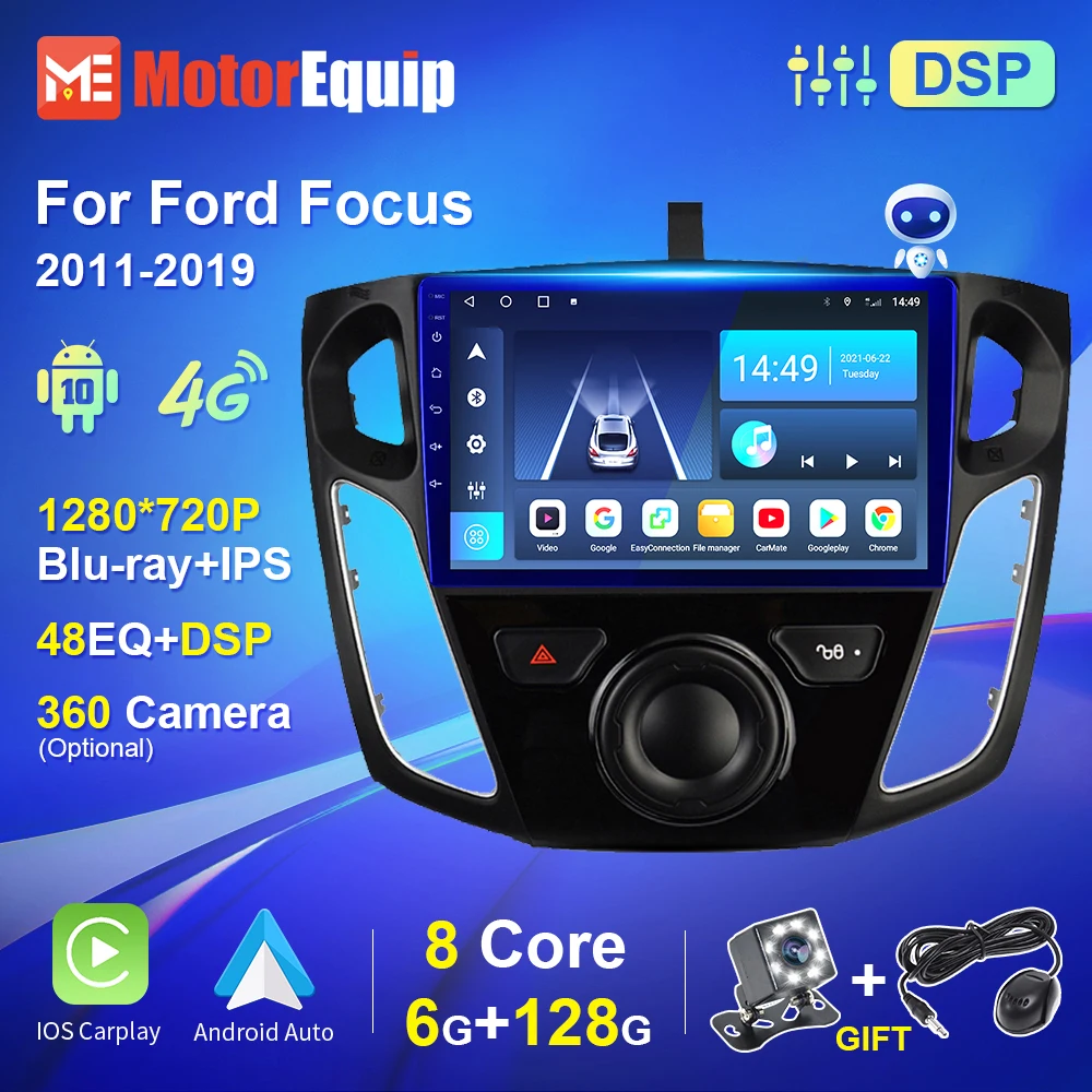 

Autoradio for Ford Focus 3 2011-2019 Android 10 Car Radio Multimedia Video DVD Player Blu-ray IPS Screen Navigation GPS No 2din