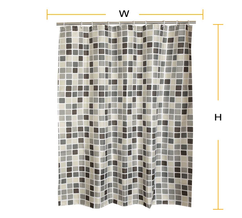 Шторы для душа в шотландскую клетку душевые занавески ванной комнаты|Шторы душа|