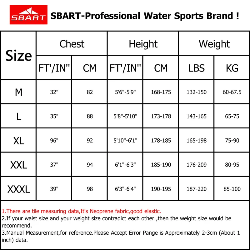 

SBART 2MM Neoprene Wetsuit Men Keep Warm Swimming Scuba Diving Bathing Suit Short Sleeve Triathlon Wetsuit for Surf Snorkeling