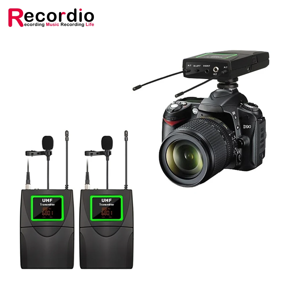 

GAW-808 Wireless Microphone System With Lavalier Microphone Can Be Used With Mobile Phone Camera Video Camera