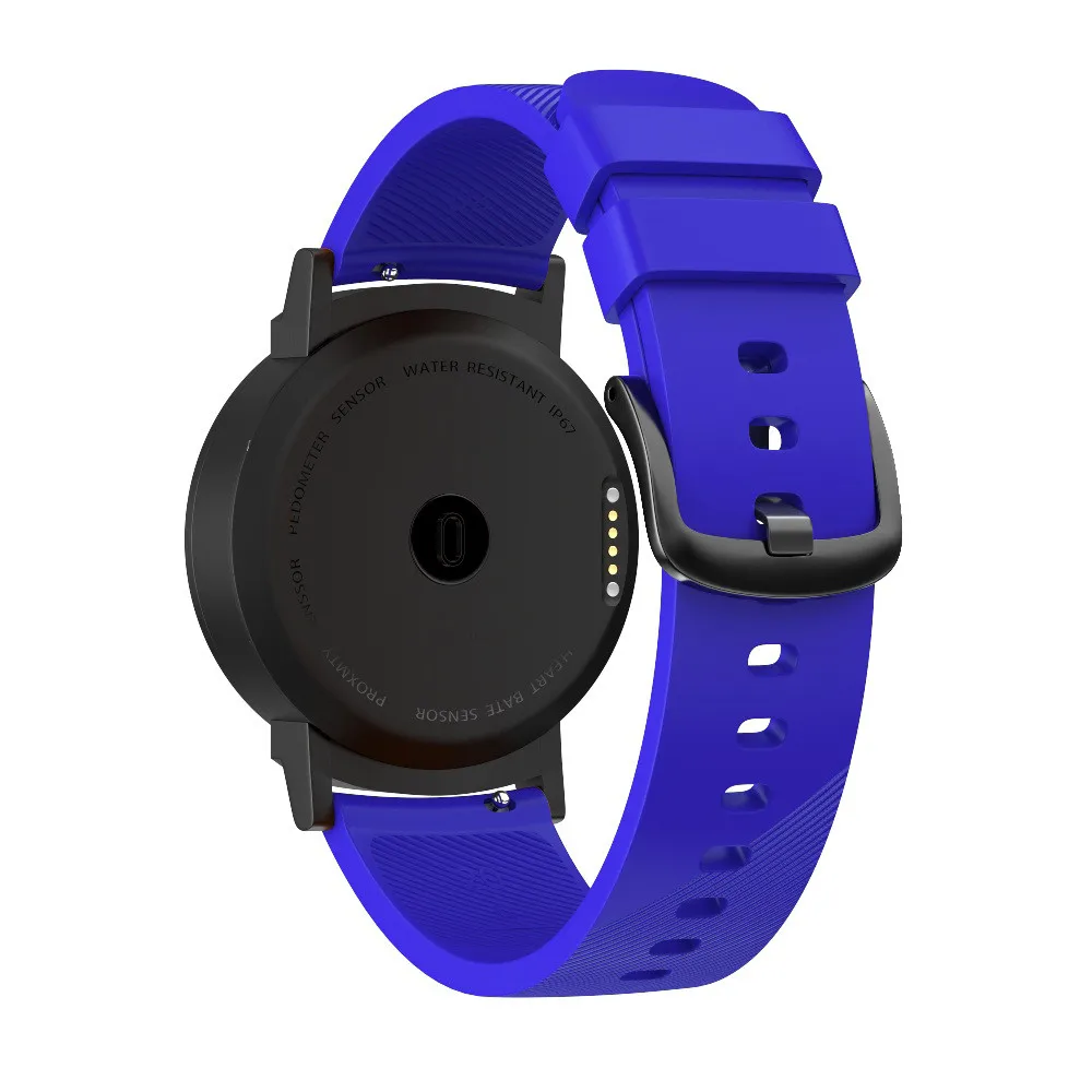 Большой сменный силиконовый ремешок для браслета Ticwatch E ремешок для наручных часов 6 цветов 20 мм 19Nov06