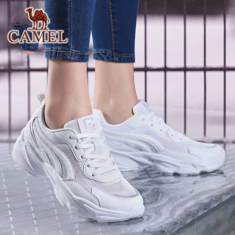 CAMEL Summer Women's Running Shoes Women Sneakers Sports Casual Stability Outdoor Anti-slip Jogging Breathable Mesh | Спорт и