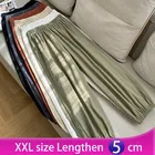 Повседневные стильные хлопковые льняные брюки для женщин 2022 Весна Лето Новые эластичные талии Твердые Базовые Ретро свободные женские шаровары брюки