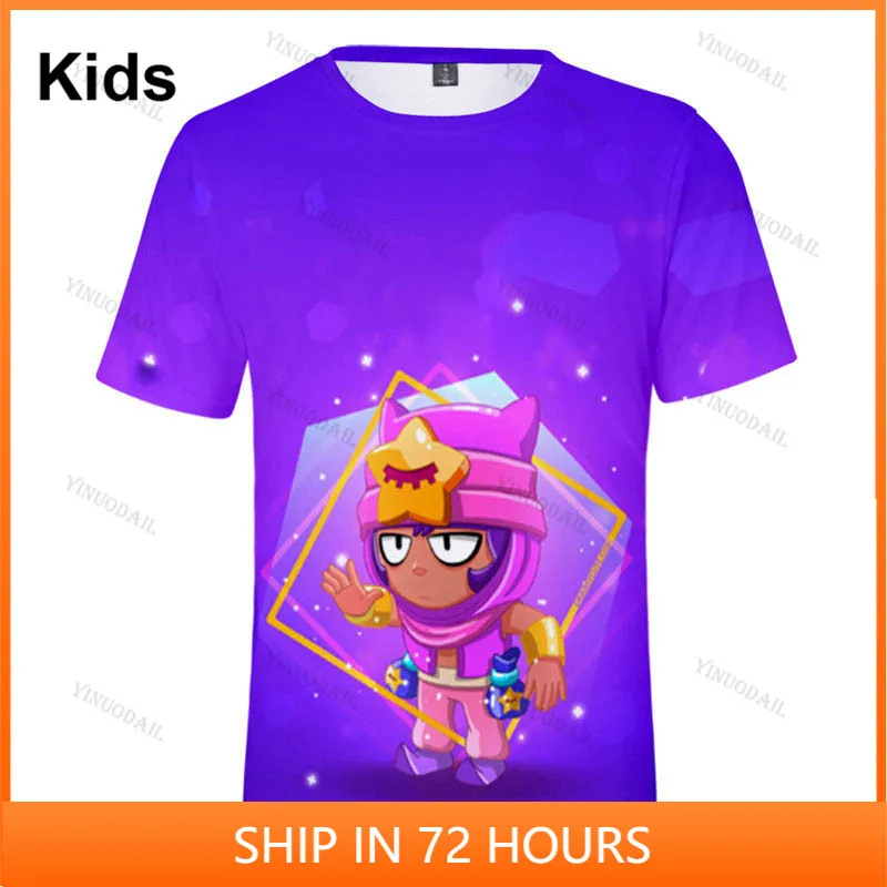 

Sandy Max Nita and Star,Boys Girls Cartoon Jacket Tops Teen Clothes 3 To 14 Years, Spike Kids Tshirt Shoot Game 3D Print Shirt