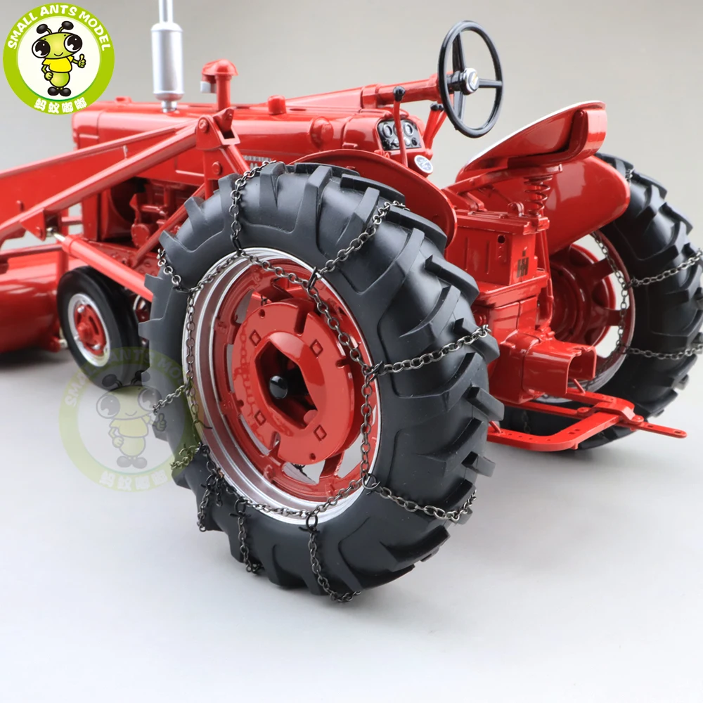 1/16 FARMALL 400 трактор с погрузчиком и цепями литые модели автомобилей игрушки для