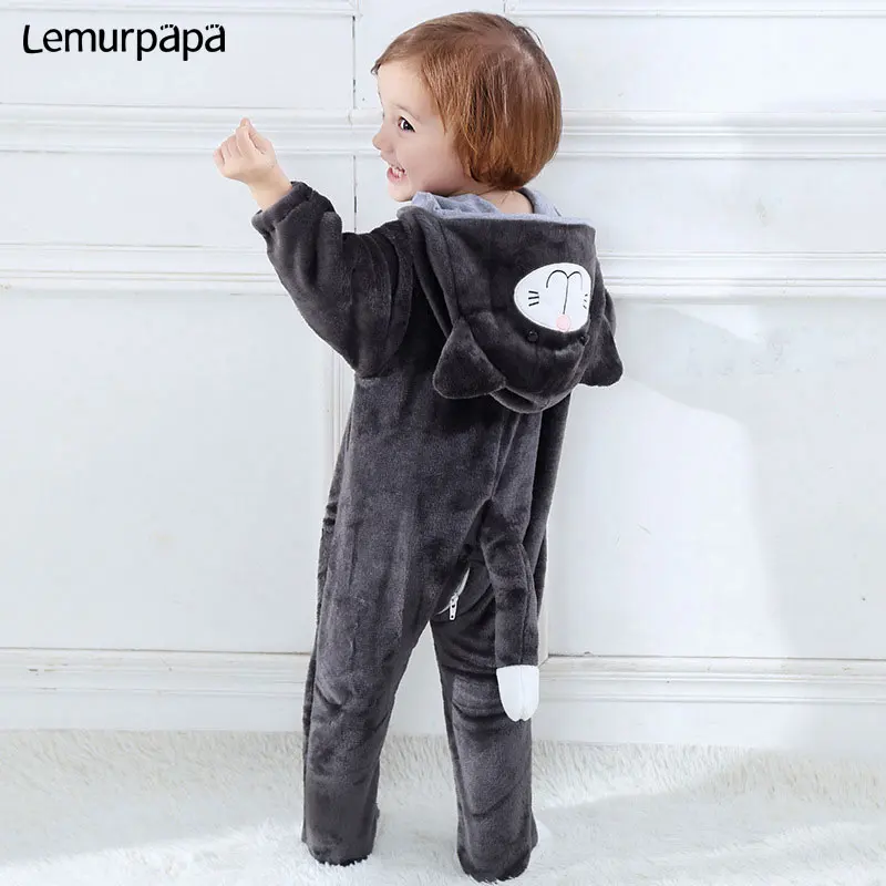 Детский мягкий комбинезон с капюшоном на молнии|Ромперы| |