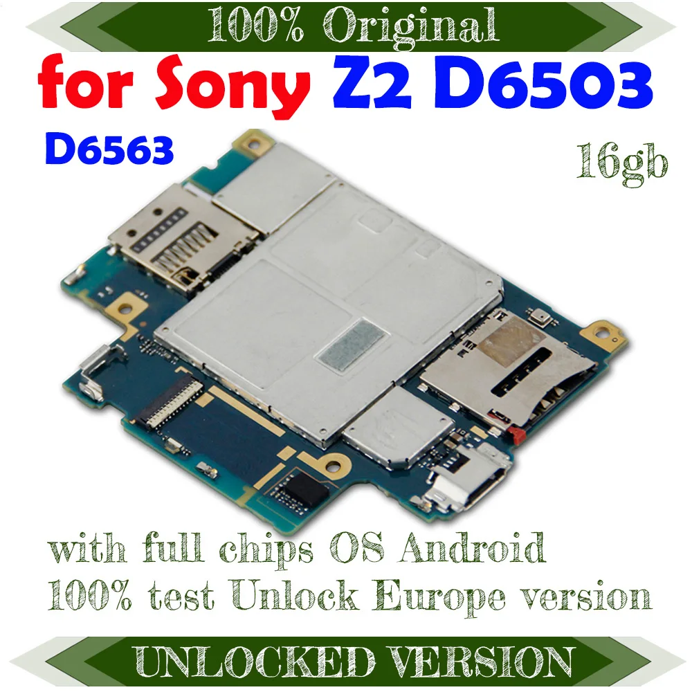 Полная Логическая плата для материнской платы Sony Xperia Z2 L50W D6503 100% оригинальная