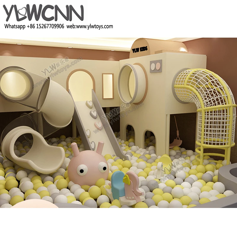 

YLWCNN детская мягкая игровая площадка, игровой домик, милый лабиринт с шариковым бассейном Y202112A1, детский комнатный Райский парк