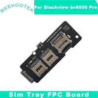 new original for blackvie bv8000pro card holder sim card holder with flex cable tray card slot tray reader for blackview bv8000