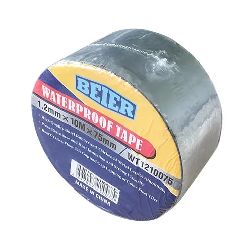 

BEIER Waterproof Tape Butyl Rubber and Aluminium Foil Smooth 1.2mmx10Mx75mm