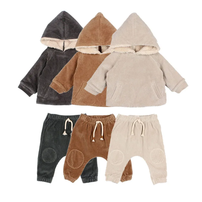 

(Ship In Mid-September) Per-sale 2021 BH Toddler Boy Clothes Coats & Pants Girl Clothing Sets Kids Boutique Clothing Wholesale