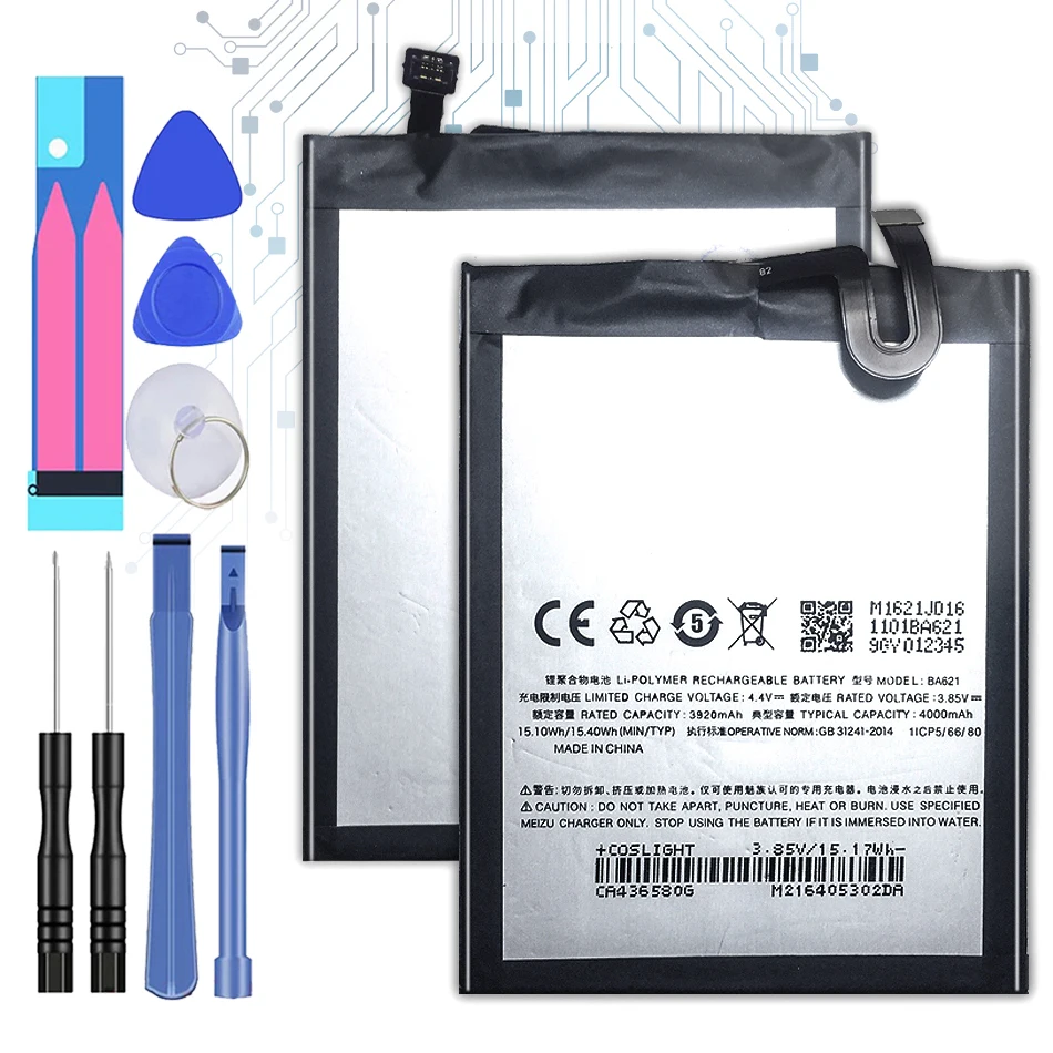

For MEIZU BA621 Battery For Mei zu Note 5 Note5 / M5 Note M621N/M621Q/M621H Mobile Phone +Tracking Number