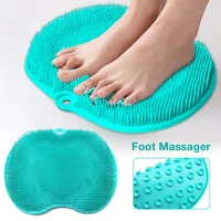 foot massager pregnant women without bend over shower cushion scrubber washing massage tools pad mat elderly feet cleaning brush
