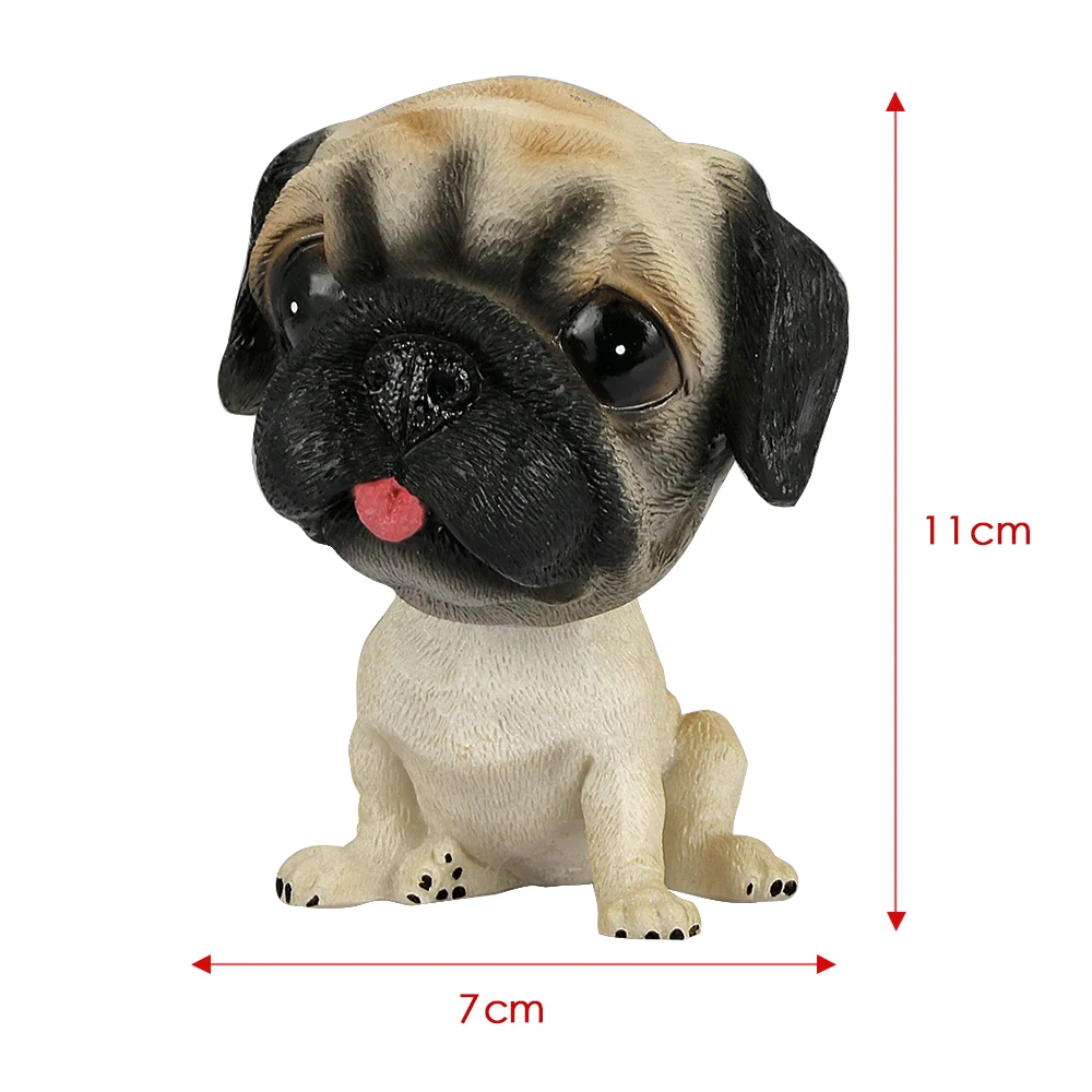 

Car Ornaments Resin Cute Nodding Dog Decor Doll Automobile Interior Decoration Shake Head Bobblehead Dog Figure Toys Accessories