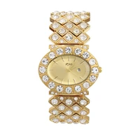 2021 tple diamond watches womens watch fashion date quartz gold plated diamond watch