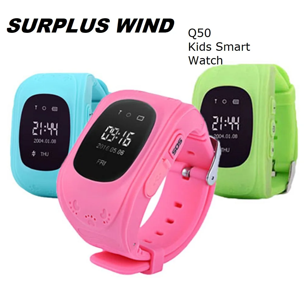 Избыточные детские часы Q50 с кнопкой SOS голосовым общением GPS трекером телефоном