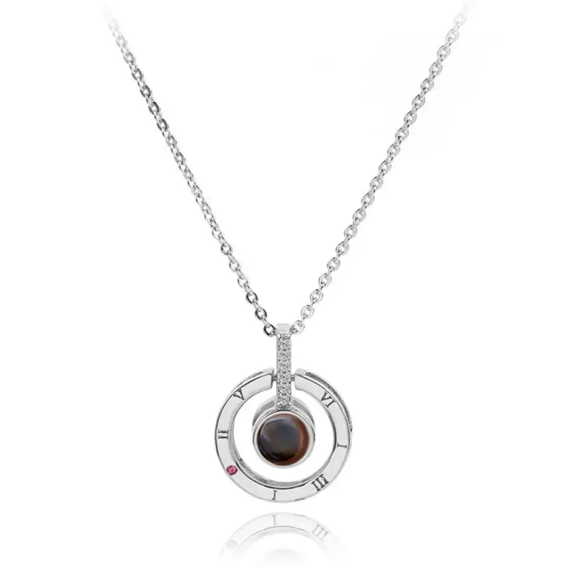 Ожерелье женское из сплава с проекцией памяти на 100 языках | Украшения и