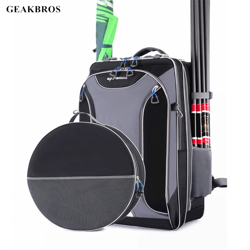 

70CM Fishing Tackle Backpack Fishing Chair Rod Bag Storage Multifunctional Outdoor Sport Travel Camping Hiking Shoulder Backpack