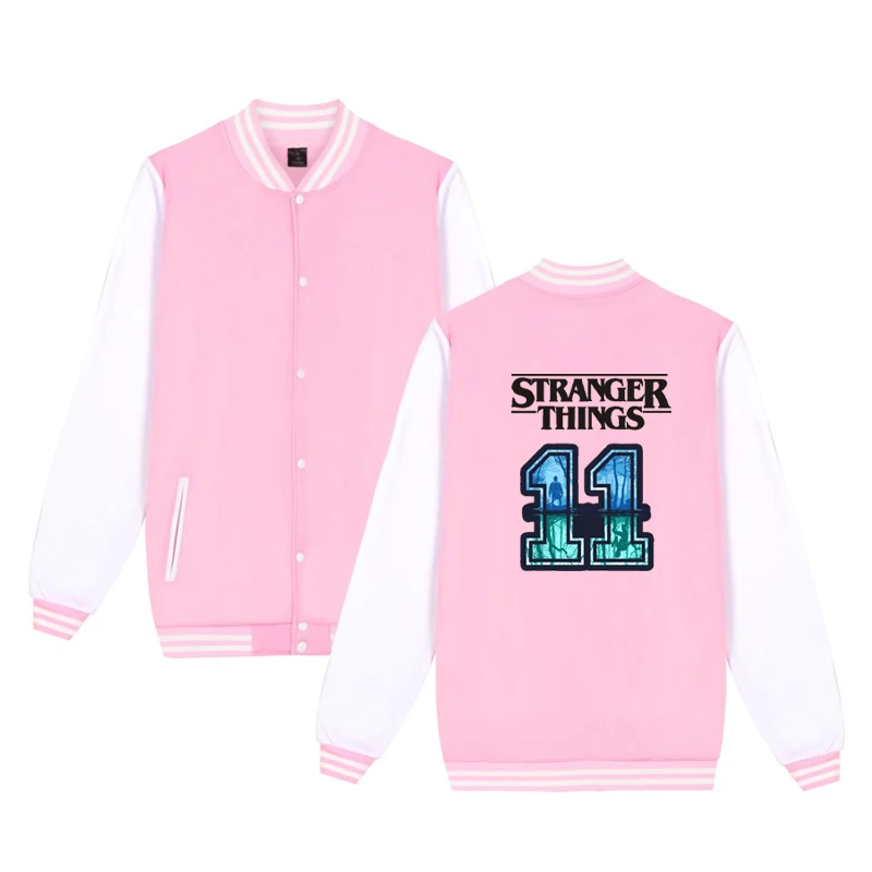 baseball jacket 14 Г. Странные вещи, куртки светящиеся для мальчиков и девочек ясельного возраста, одежда детская бейсбольная куртка, толстовки детские зимние теплые топы для малышей - Цвет: baseball jacket 14