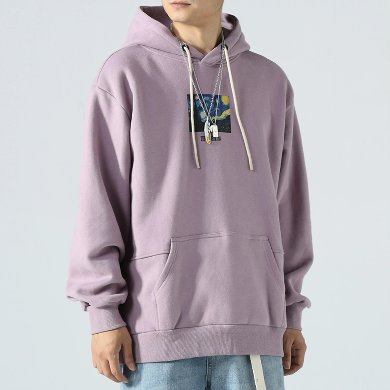 Aelfric Eden Ван Гог Звездная ночь флисовая толстовка с капюшоном мужская 2019 Harajuku