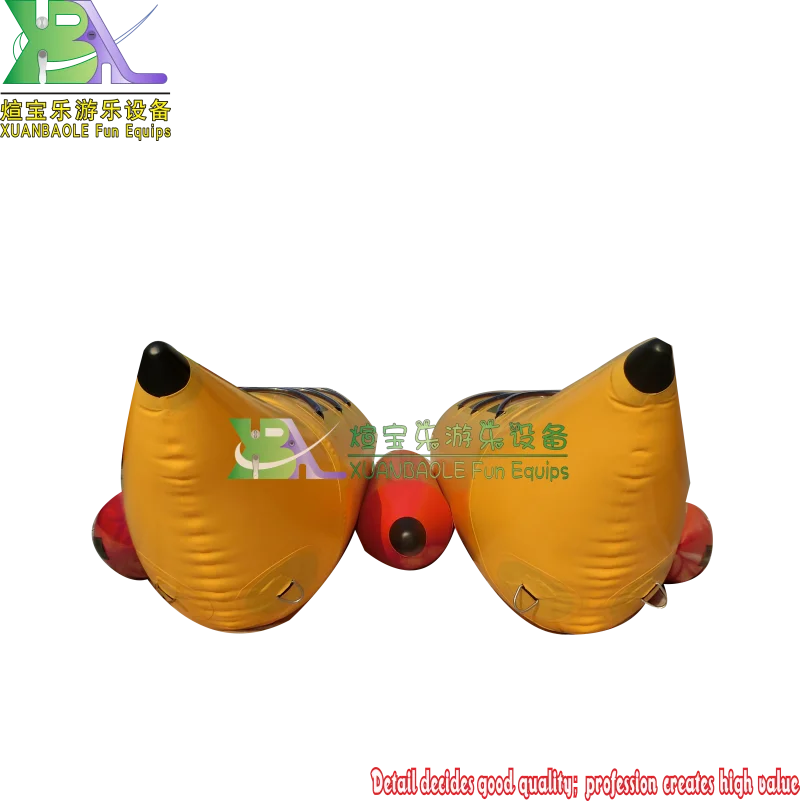 Прочная ПВХ-Банановая резиновая надувная лодка водная игра банан на 6 человек |