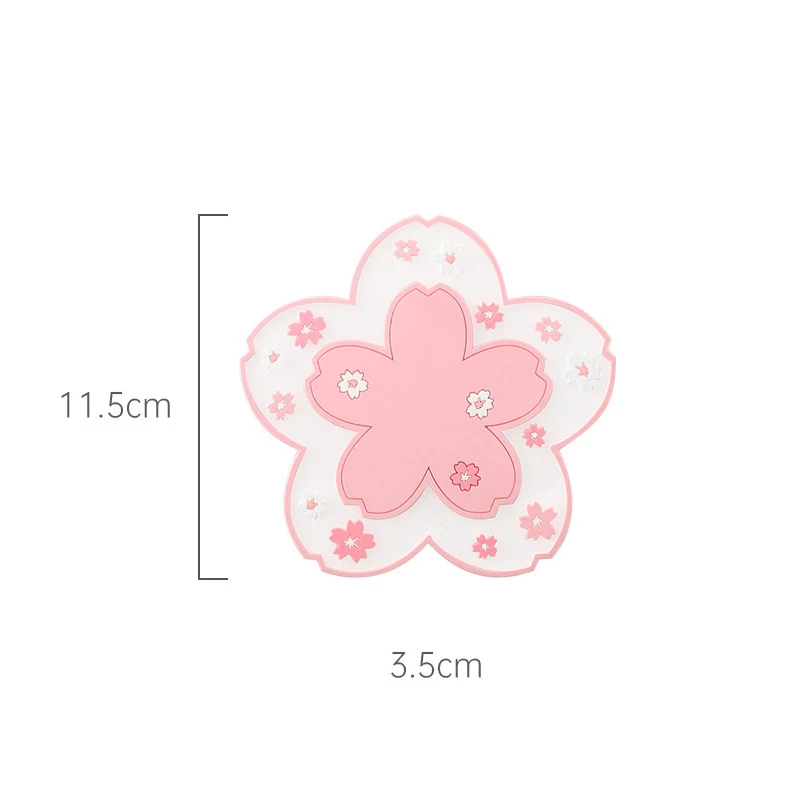 

Cherry Blossom Heat Insulation Table Mat Family Office Anti-skid Tea Cup Milk Mug Coffee Cup Coaster