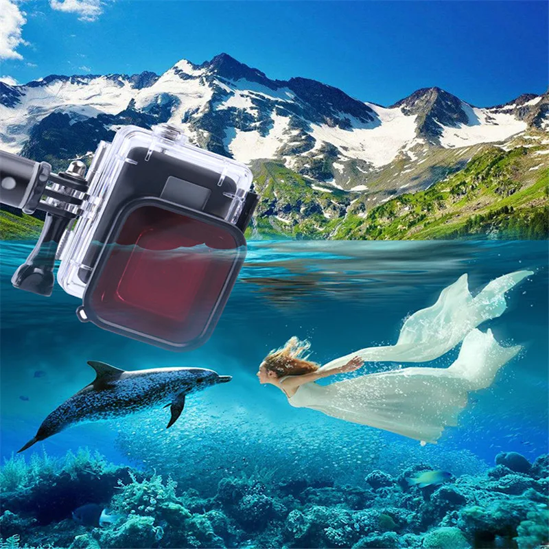 Gopro водонепроницаемый Дайвинг фильтр красный розовый фиолетовый оригинальный