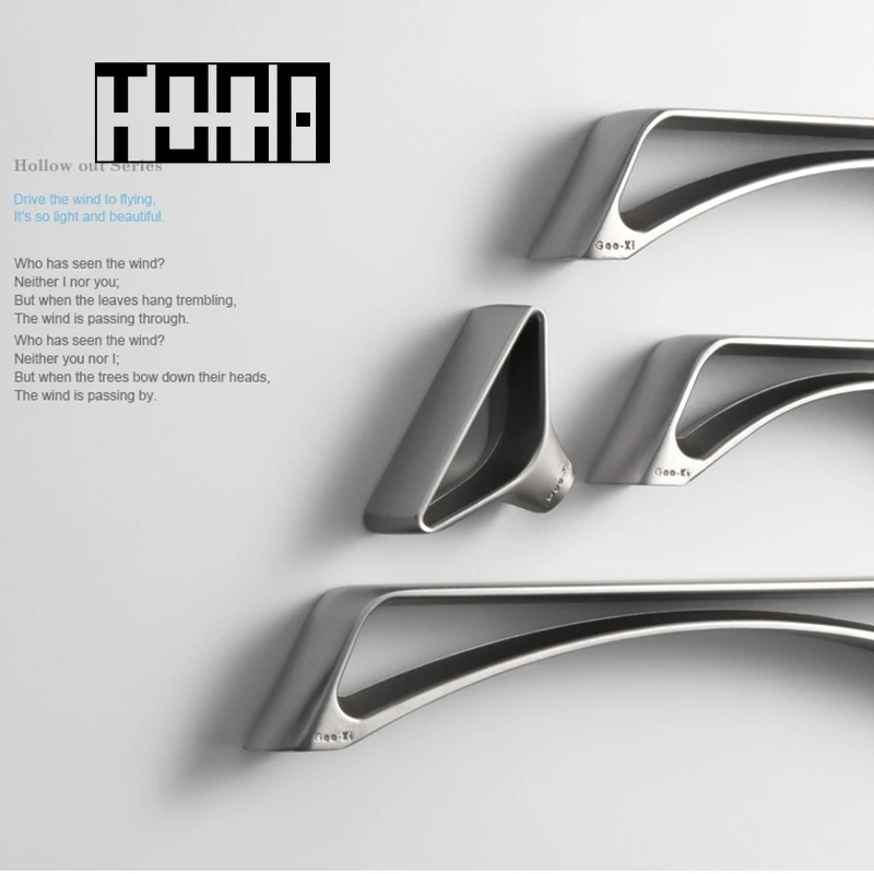 Рукоятки шкафа TONA без отпечатков пальцев ручка серванта уникальные полые ручки