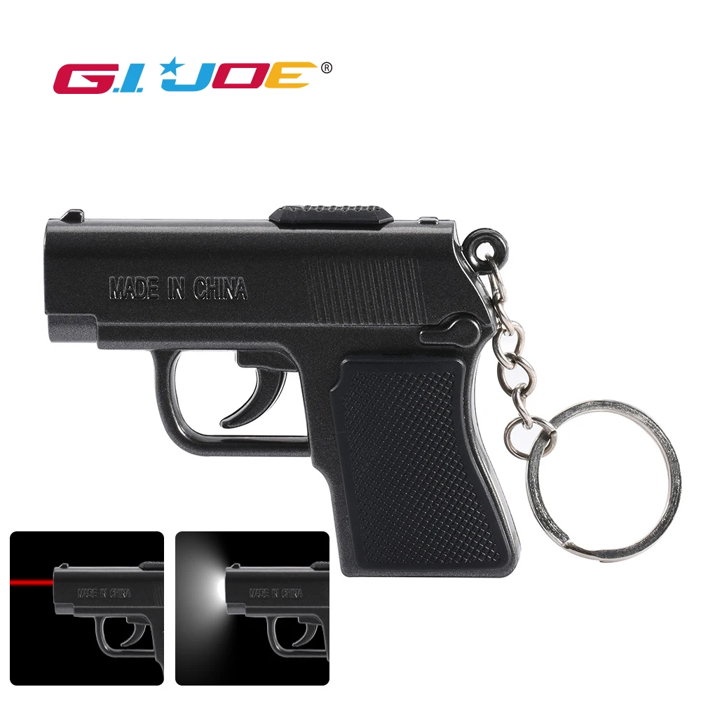 Светодиодный светильник для ключей Новый мини COB флэш в форме пистолета 2 режима