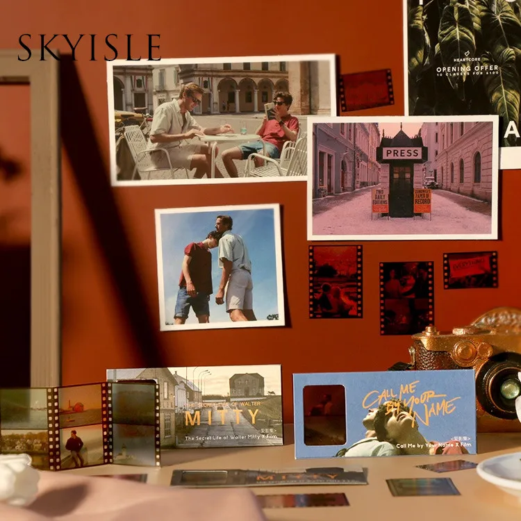 

SKYISLE 24 frames film classic film transparent mobile phone sticker creative web celebrity girl ins mobile phone shell diy deco