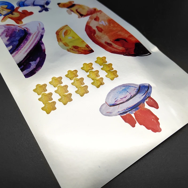 DIY Space Cat Electric Acoustic Guitar Fingerboard Inlay Sticker Neck Fretboard Decals Free Cleaning Cloth Picks | Спорт и