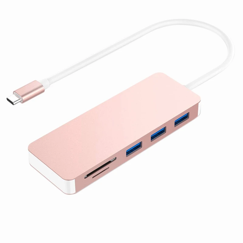 

Док-станция TYPE-C 5 в 1, поддержка SD, TF: Windows Me/2000/XP/Vista/NT/7/8, Mac подходит для всех устройств USB C