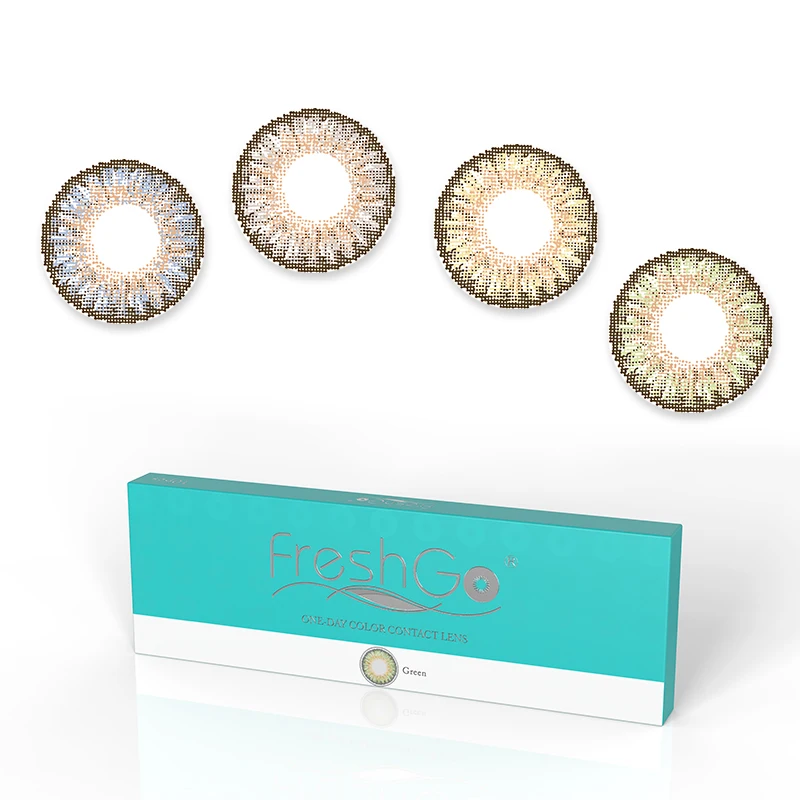 10 шт./кор. 1 день цветные контактные линзы ежедневные одноразовые без рецепта 14 мм