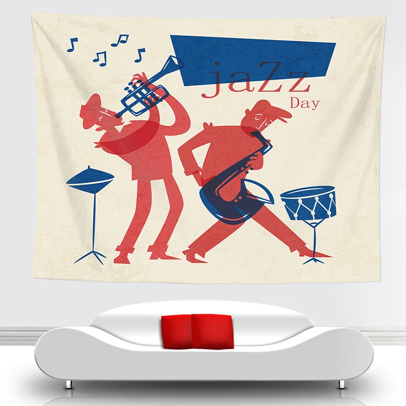FGT501 Психоделический гобелен музыкальная нота макраме Мандала Tapisserie Murale Tenture Boho Декор Манта Мандала бросок йога коврик - Цвет: FGT501