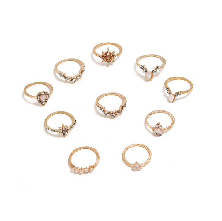 10 шт./партия Женский изысканный кристалл Геометрическая Звезда Корона