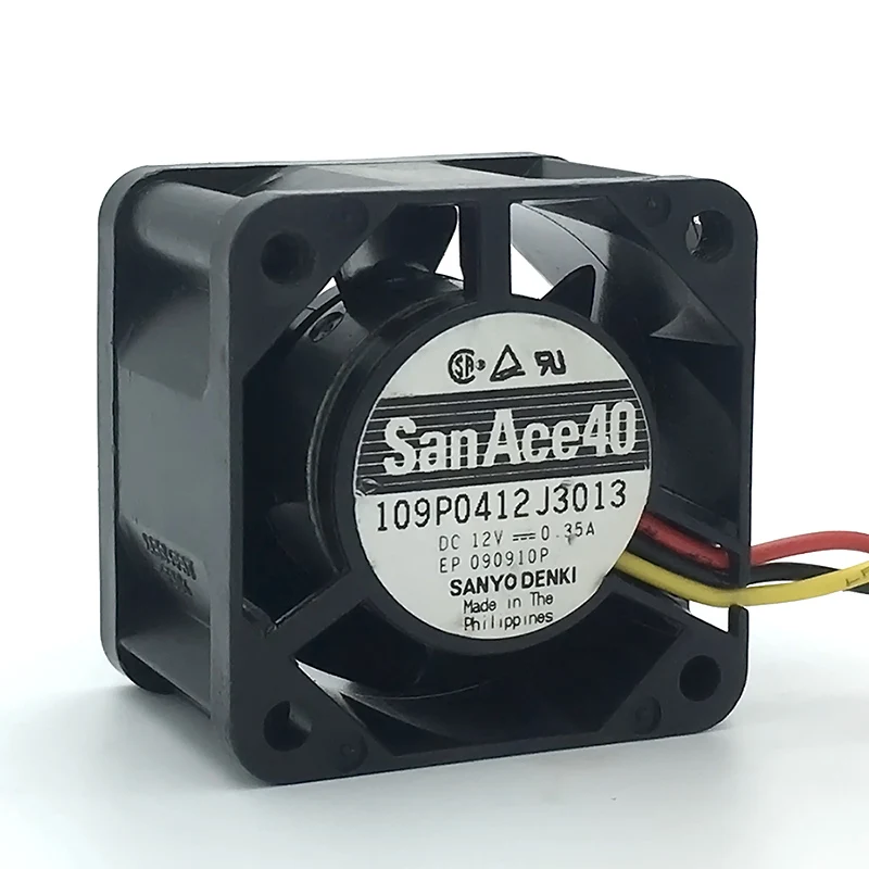 Сервер San Ace 40 4 см вентилятор 4028 40*40*28 мм 12 В 0.35A чехол для сервера Вентилятор охлаждения 109P0412J3013 с 3pin