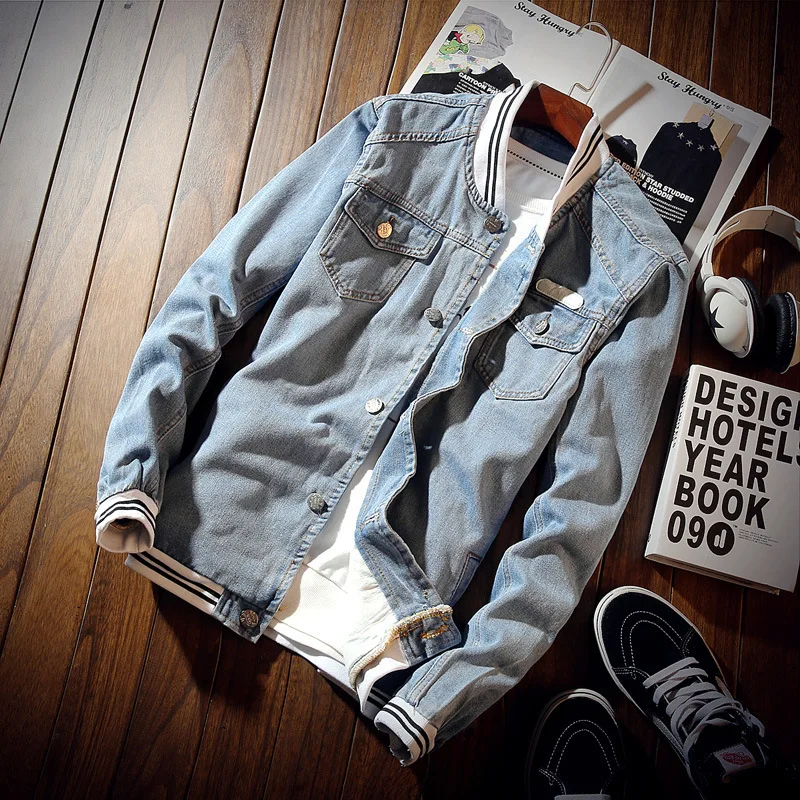 

2021 Denim Jacket Men jackets for men fashion jacket men bomber jacket jackets for men mens fashion clothing trends
