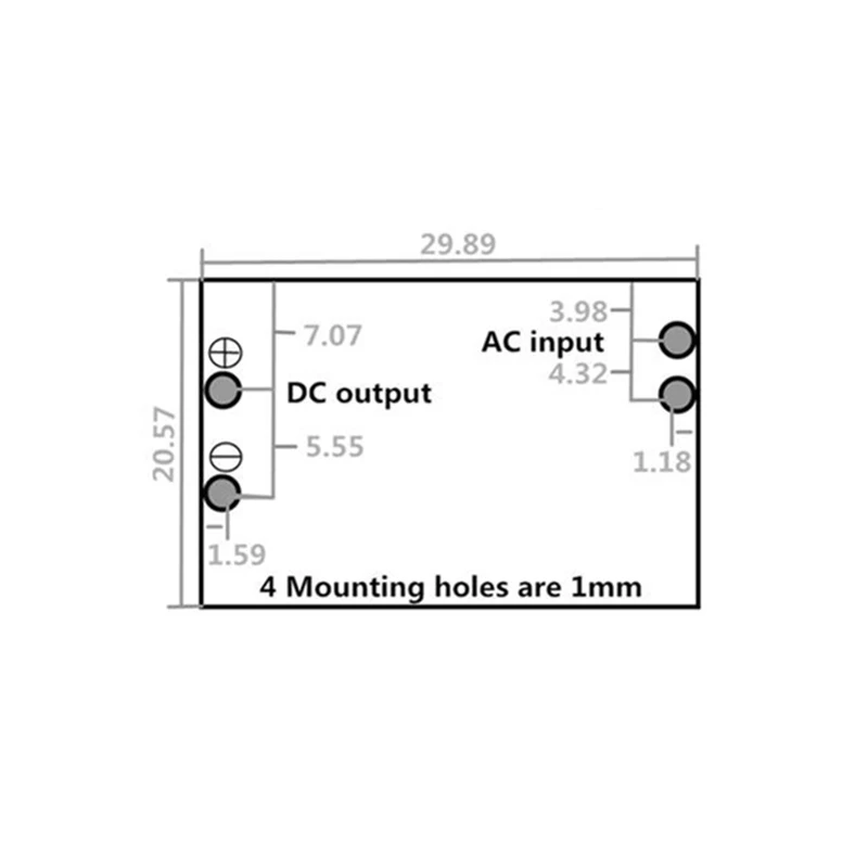 Понижающий преобразователь 3 5 Вт прецизионный 220 В переменного тока в