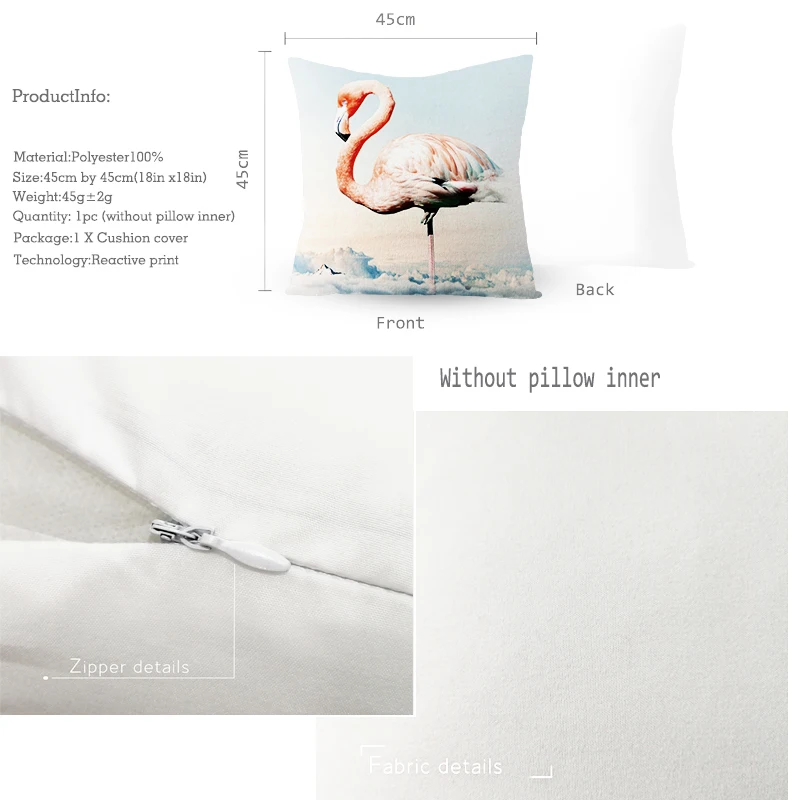 MIAOTU Чехлы для подушек единорога из полиэстера с мультяшным рисунком чехол